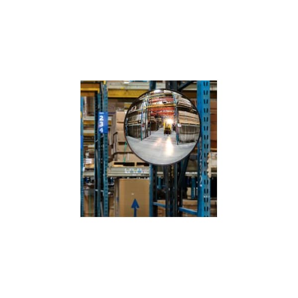 Round Acrylic Convex Mirror Indoor 26 Dia. 160 Degree Viewing Angle